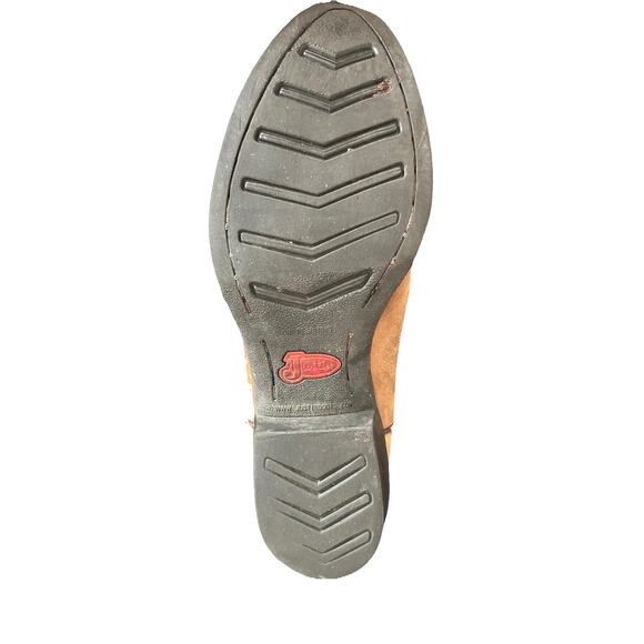 Justin 2551 Men's Stampede Western Cowboy Boots with Round Toe Brown Size 9D - Picture 3 of 5